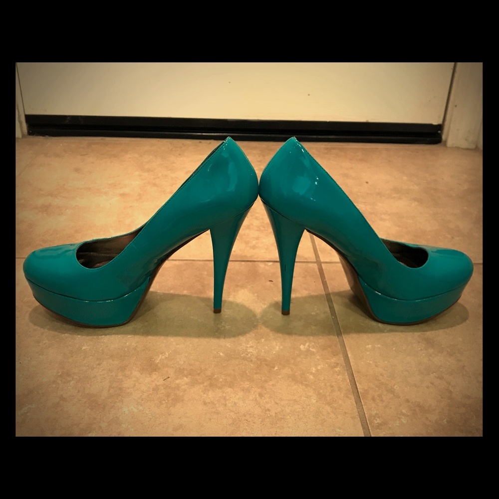 Teal Super High Heel
